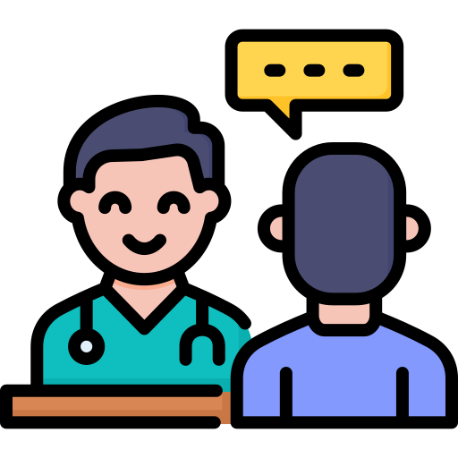Doctor consultation icon